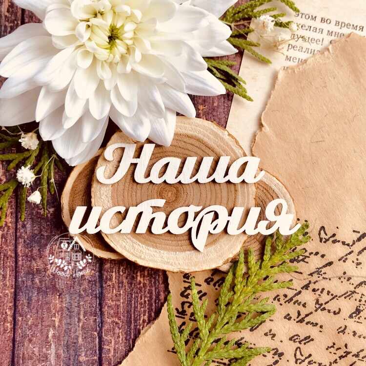 Надпись "Наша история"(52*13 и 70*17 мм)
