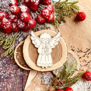 Ангелочек со свечой (35*43 мм)