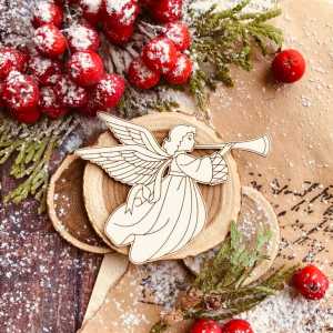 Рождественский ангел (правый), 63*50 мм