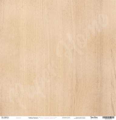 Лист "Серый хлопок", "Дерево",  коллекция "Моя сладкая девочка", 30.5 x 30.5 см, 190 г/кв.м