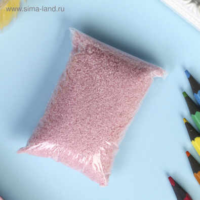 Песок мраморный цветной "Нежно-розовый" 100 гр
