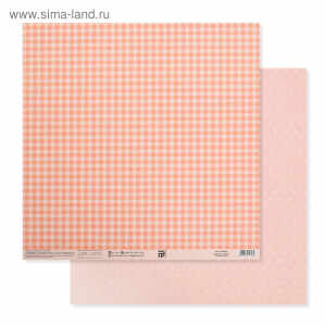 Бумага для скрапбукинга «Персиковая базовая», 30.5 × 32 см, 180 гм